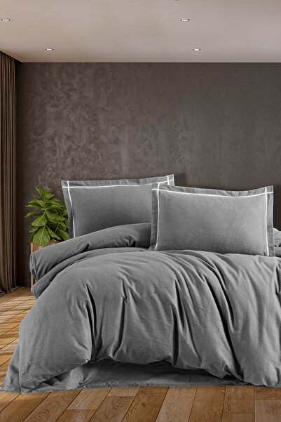 First Choice Soprano 100% Cotton Flannel Double Duvet Cover Set