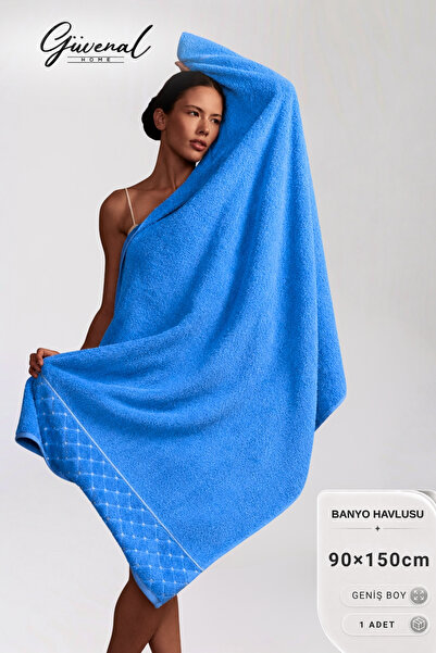 Güvenal Melody |   90X150 cm Embossed Patterned Bath Towel |   Ultra Soft |  ...
