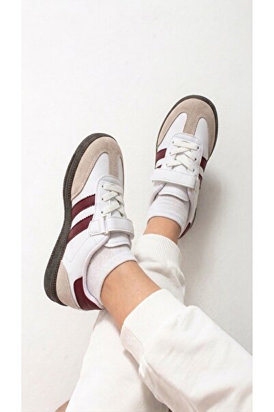 eformoda by emre yılmaz White Burgundy Children's Sports Shoes Sm02