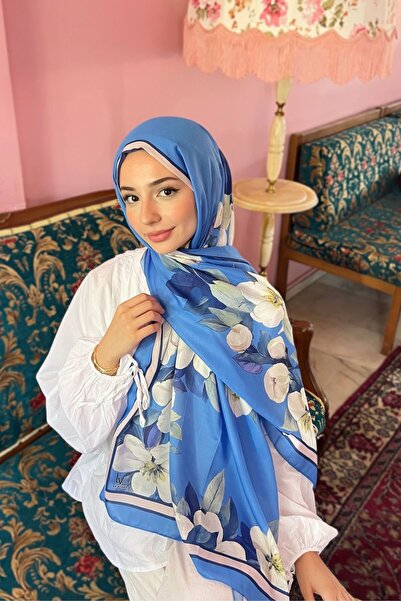CUOCA LOUNGE Gülru Soft Pamuk Şal Mavi