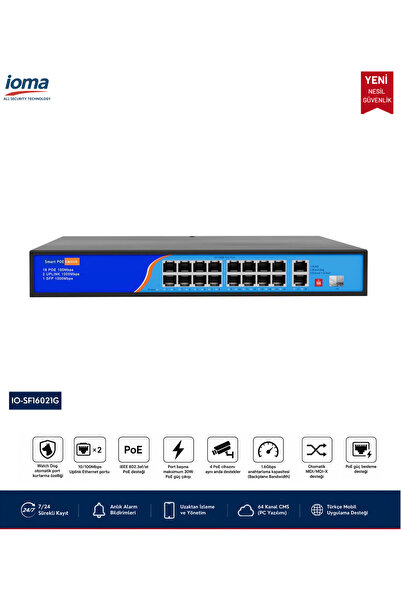 16 PORT 10/100/1000 POE SWITCH
