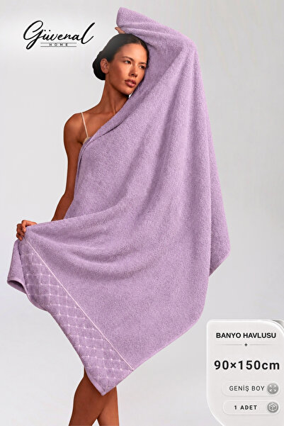 Güvenal Melody |   90X150 cm Embossed Patterned Bath Towel |   Ultra Soft |  ...