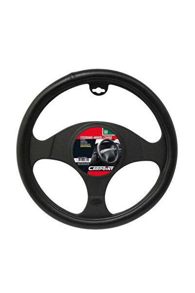 Carpoint Κάλυμμα Τιμονιού Αυτοκινήτου Δερματίνης, Μαύρο, με Διάμετρο 37-39εκ....
