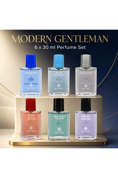 Woody Sence Modern Gentleman Men's Perfume Gift Set, 6 x 30 ml, Day to Night ...