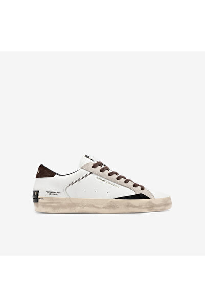 Crime London Men's Sneaker 10003Aa9.10 Distressed 10/C08K White