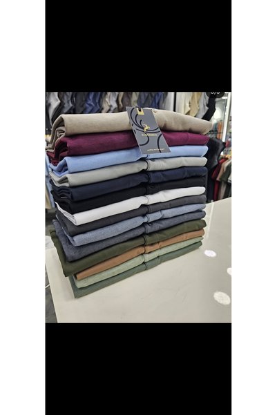Cinar erkek giyim Men's Polo Collar Pocket T-Shirt Plus Size Oversized Short Sleeve Combed Cotton