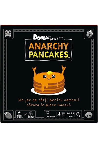 Asmodee Joc Dobble - Anarchy Pancakes, Ρουμανικά, Πολύχρωμο