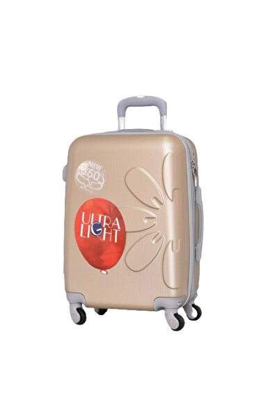 OEM Troler, Linie Perfect, ABS, 57x24x40 cm, Roți detașabile, Extensie, Bej/Gri