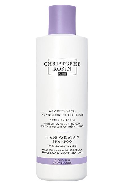 christophe robin Shade Variation Baby Blonde Anti-Orange Purple Shampoo 250ml