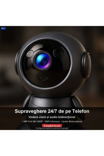 OEM ROBOT WiFi Camera, Microphone, Infrared, Motion Detection (RO-V02)