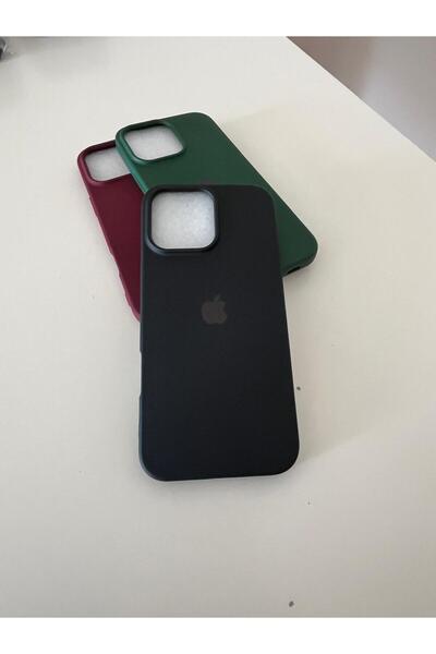 iPhone 16 Pro Max Uyumlu Silikon İçi Kadife Lansman Telefon Kılıfı