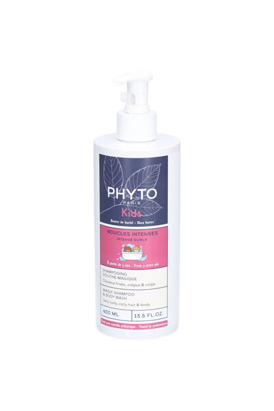 Phyto , Intense Curls, Shower Gel & Shampoo 2-In-1, 400 ml