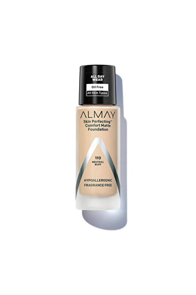 ALMAY , Skin Perfecting Comfort, Matte, Liquid Foundation, 110, Neutral Buff,...