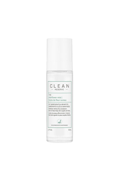 Clean , Reserve - Σαμπούκος, Ενυδατικό, Σπρέι σε μορφή σπρέι, Για πρόσωπο, 50 ml