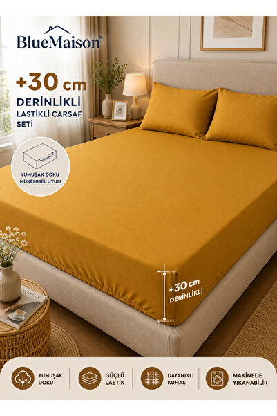 BlueMaison Exclusive Cotton Elastic Sheet Set Single/Double