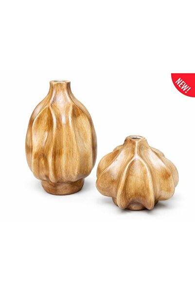 SETABIANCA Palermo 2-Piece Vase Set Brown 19*19*26 - 18*18*18cm