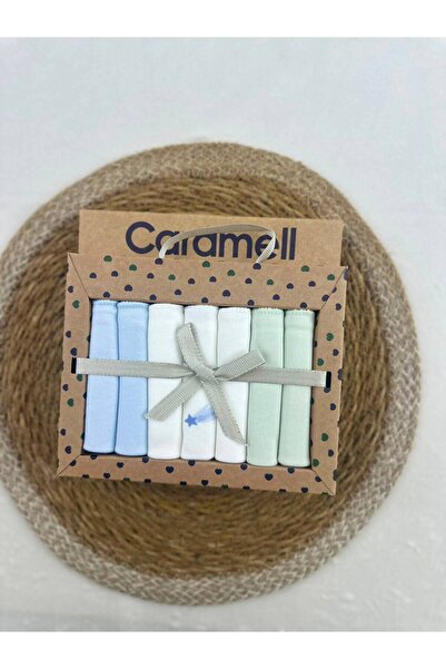 Caramell Patterned Baby Mouth Wipes, Pack of 7
