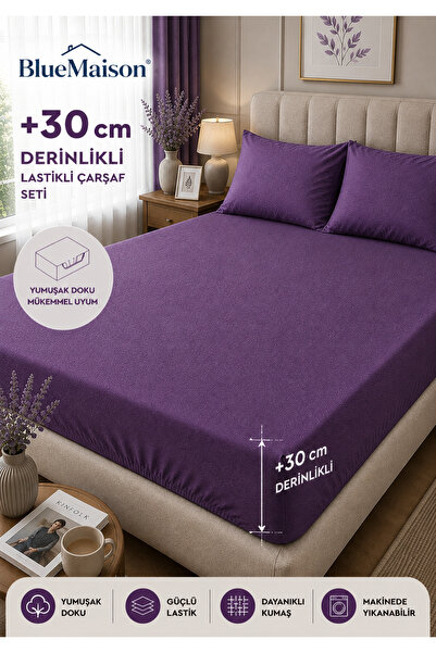 BlueMaison Exclusive Cotton Elastic Sheet Set Single/Double