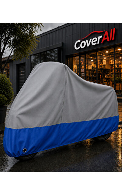 CoverAll Bajaj Pulsar RS200 UG Topcase Uyumlu (Gri-Mavi Parç.)Motosiklet Bran...