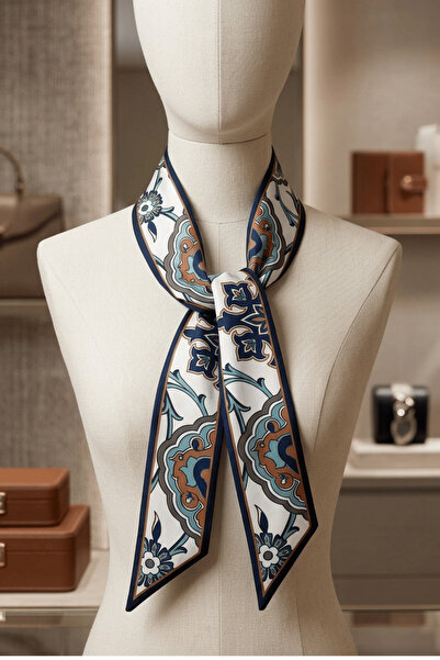 Walkenzo Tile Patterned Multi-Purpose Women's Scarf Bandana |   Hair, Hand, a...