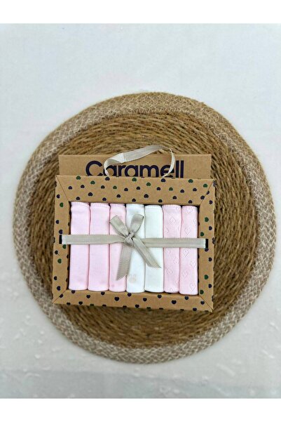 Caramell Patterned Baby Mouth Wipes, Pack of 7