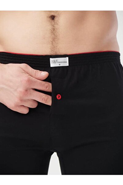 Mercan Black 100% Cotton Towel Boxer Shorts