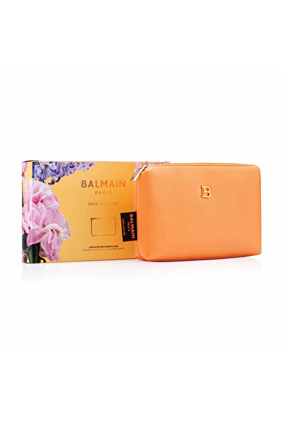 BALMAIN , Ss25, GWP Textile Pouch, Orange