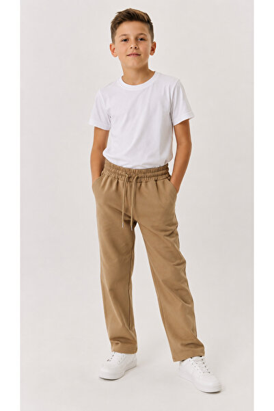 Yalçınoğlu Kids 5-16 Yaş Erkek Çocuk Kompak Penye Jogger Pantolon Rahat Kalıp...