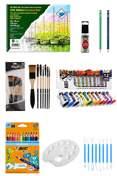 GLANCE Artistic School Supplies Set 3