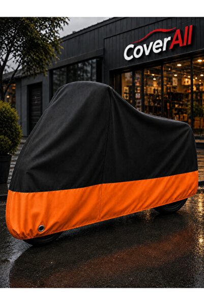 CoverAll RKS Motor LINCE125 Topcase Uyumlu (Siyah-Turuncu Parç.)Motosiklet Br...