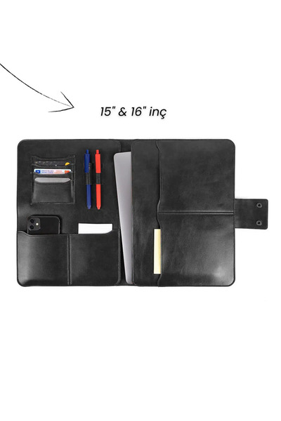 Organizer Tablet Kılıfı 15" İnç iPad Pro & iPad Air Evrak Çantası