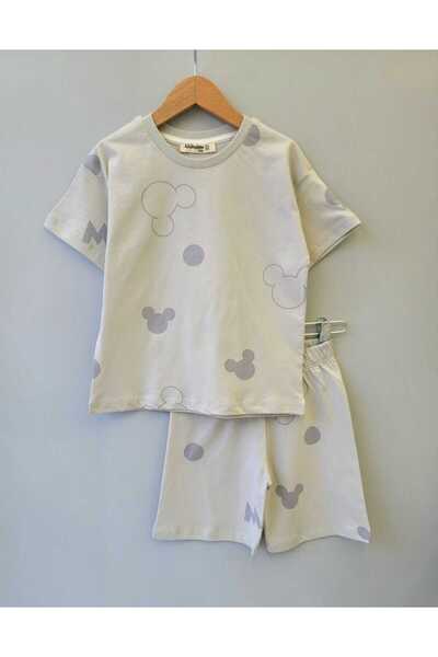 Generic Brand 100% Cotton T-Shirt Shorts Two-Piece Set
