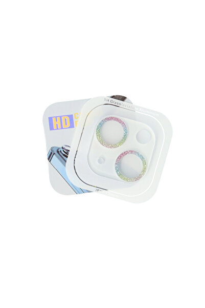 SEP Protectie sticla camera foto Glitter Apple iPhone 13 Multicolor