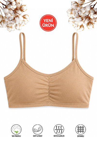 ÖZKAN underwear Özkan 43725 Girls' 95% Cotton Training Bra with Removable Pad...