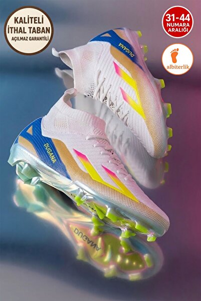 AlbiShoes Erkek Halı Saha Krampon Kaliteli İthal Taban Çim Saha Çoraplı Ayağı...