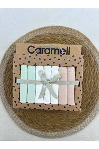 Caramell Patterned Baby Mouth Wipes, Pack of 7