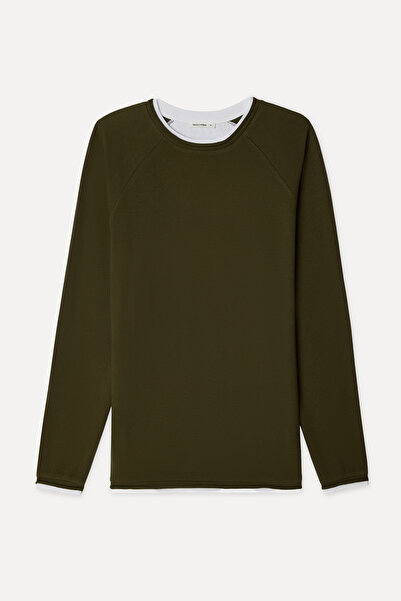 Mudo Men's Brown Crew Neck Sweatshirt