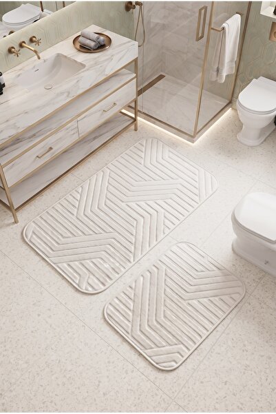 KEVLİNE Modern Yıkanabilir Kaymaz Banyo Klozet Takımı