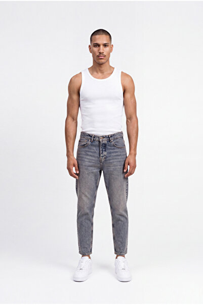 Machinist Men's Boyfriend Washed Jean Trousers Blue