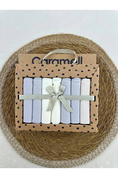 Caramell Patterned Baby Mouth Wipes, Pack of 7