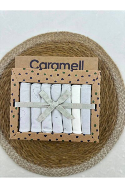 Caramell Patterned Baby Mouth Wipes, Pack of 7