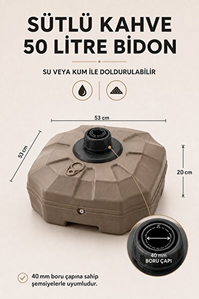 Düvenci Sütlü Kahve Şemsiye Bidonu 50 Litre
