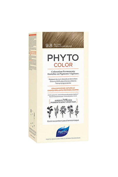 Phyto Culoare, Vopsea permanentă de păr, 9.8, 50 ml