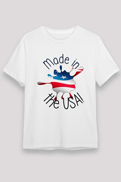 Darkhane Usa Flag Splash Print T-Shirt
