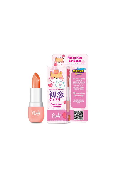 RUDE cosmetics Balsam de buze hidratant, Peach Kiss, 3,5 ml