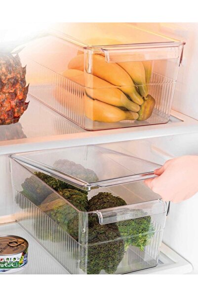 Cazoria 6 Pieces Refrigerator Organizer with Lid 8 Lt
