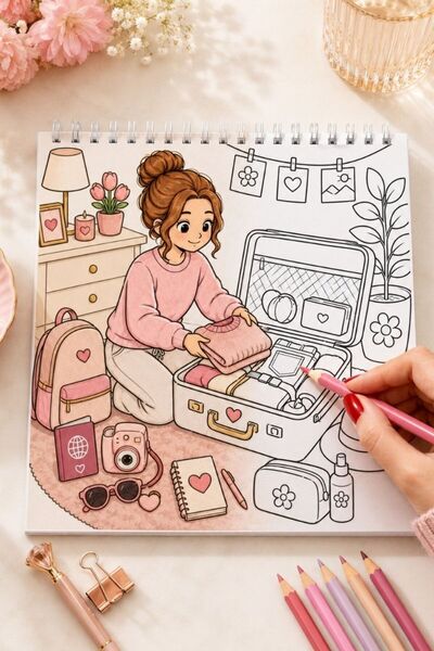 birikiyedi This Is My Era Coloring Book – Easy Coloring Book for Adults and Teens |   Cozy Girl & Self Care