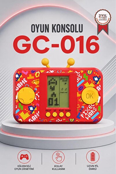 Torima Oyun Kolu Atari Joystick Tetris Gameboy GC016 Kırmızı