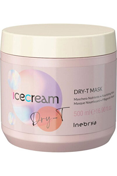 Inebrya , Ice Cream Dry-T, Κρέμα Μάσκα Θεραπείας Μαλλιών, Ενυδατική, 500 ml