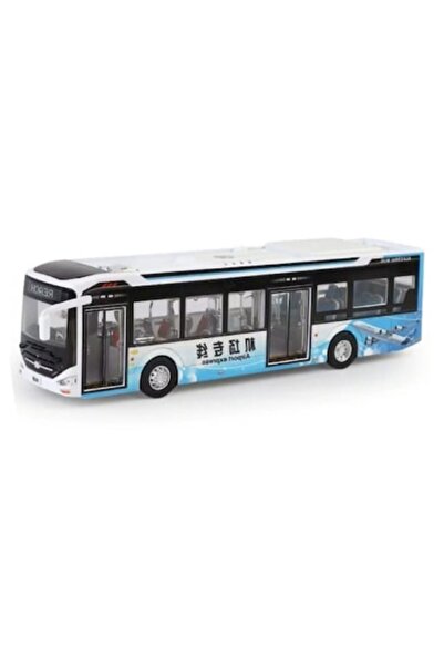 MASHASHOP Autobuz metalic, urban, electric, uși mobile, scară 1:42, lumini și...